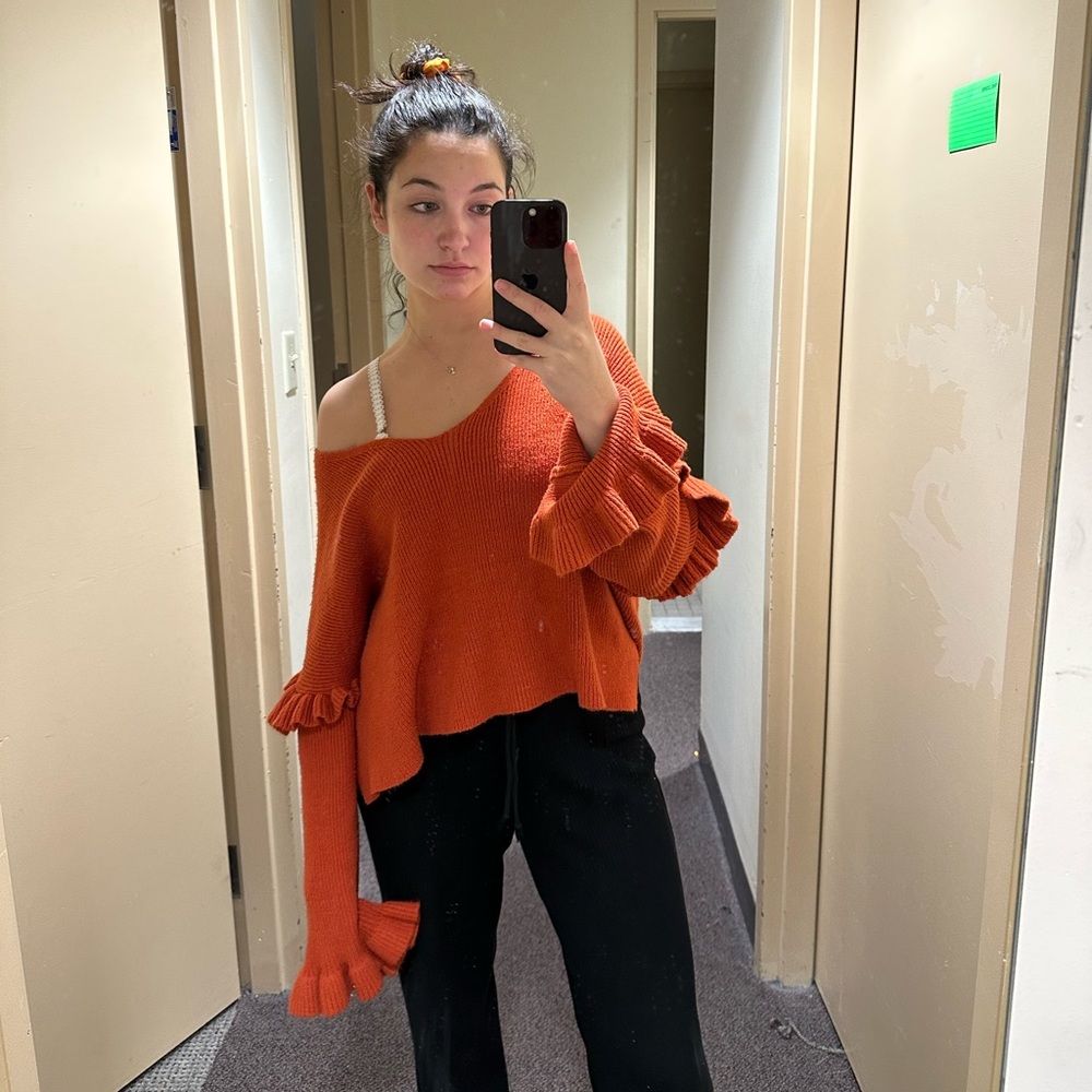 Off the shoulder sweater